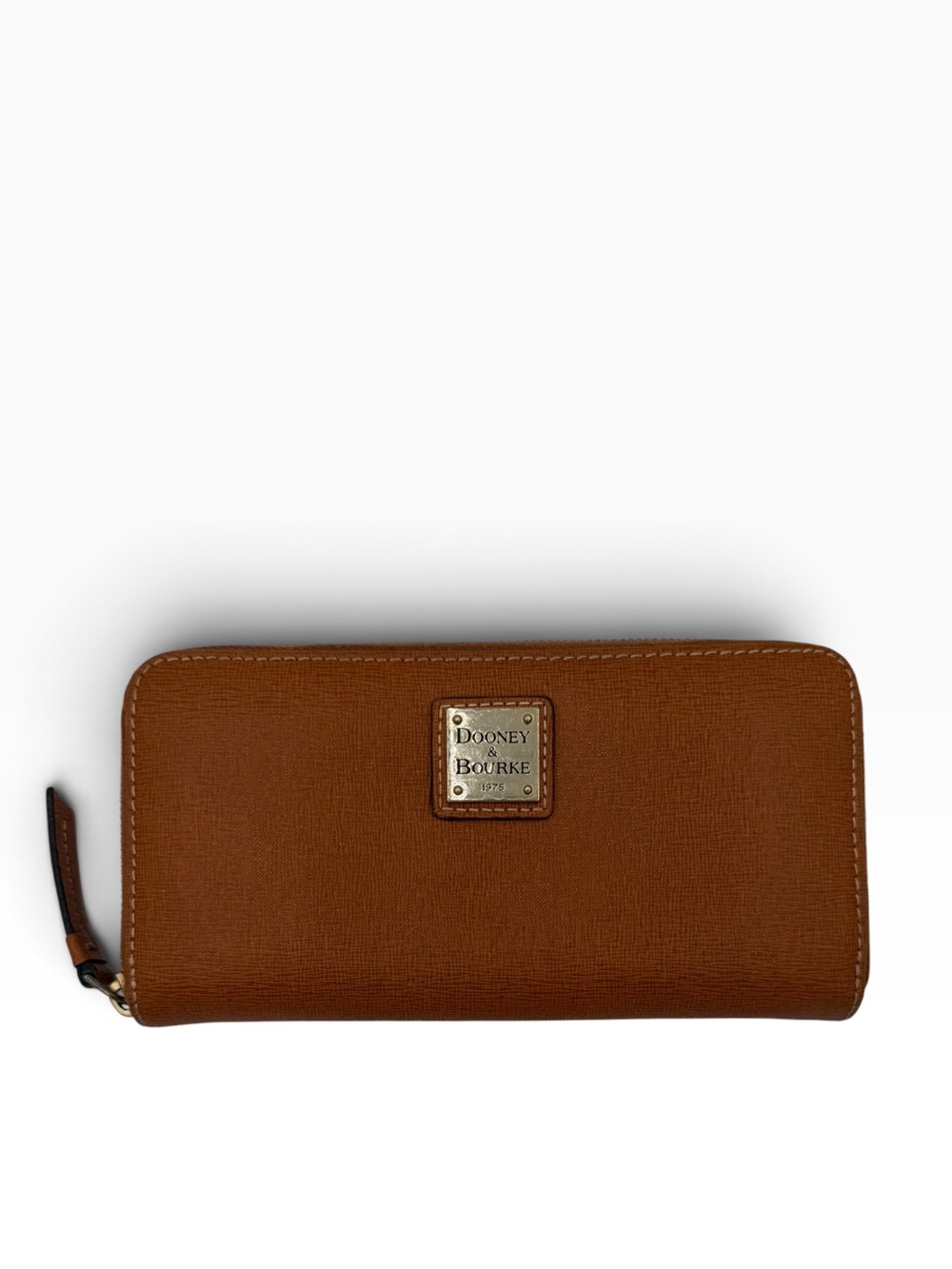 Dooney & Bourke 1975 Tan Leather Zip Around Wallet